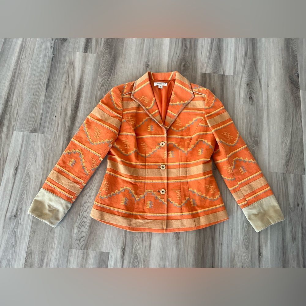 Cold Water Creek 8 Aztec Western Boho Blazer